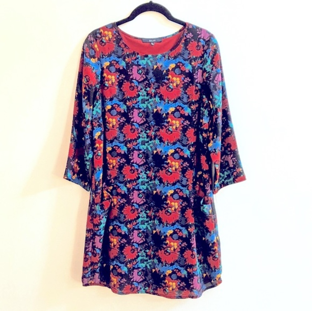 Eclair long sleeved floral dress with pockets